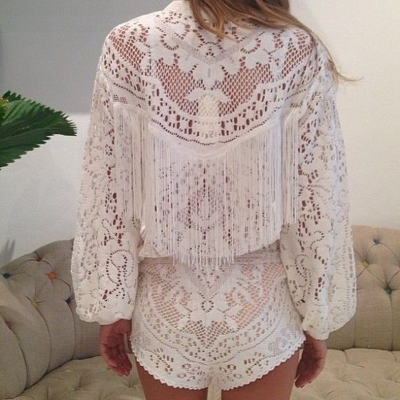 SOLD Spell Gypsy Collective FLEETWOOD Lace Top - Picture 6 of 9